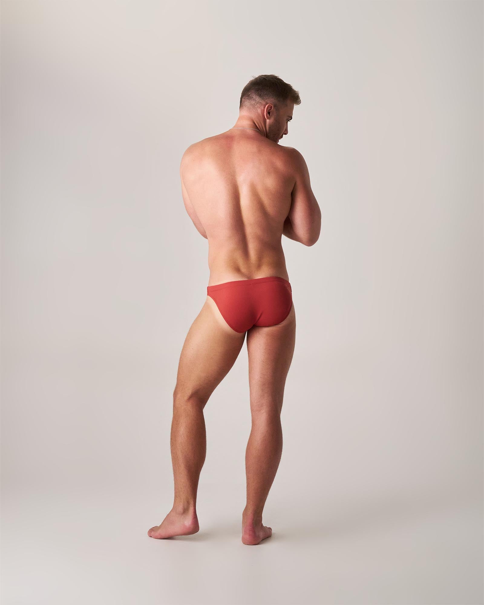 TEAMM8 Statement Bikini Swim Brief Terracotta - BANG & STRIKE (view 2)
