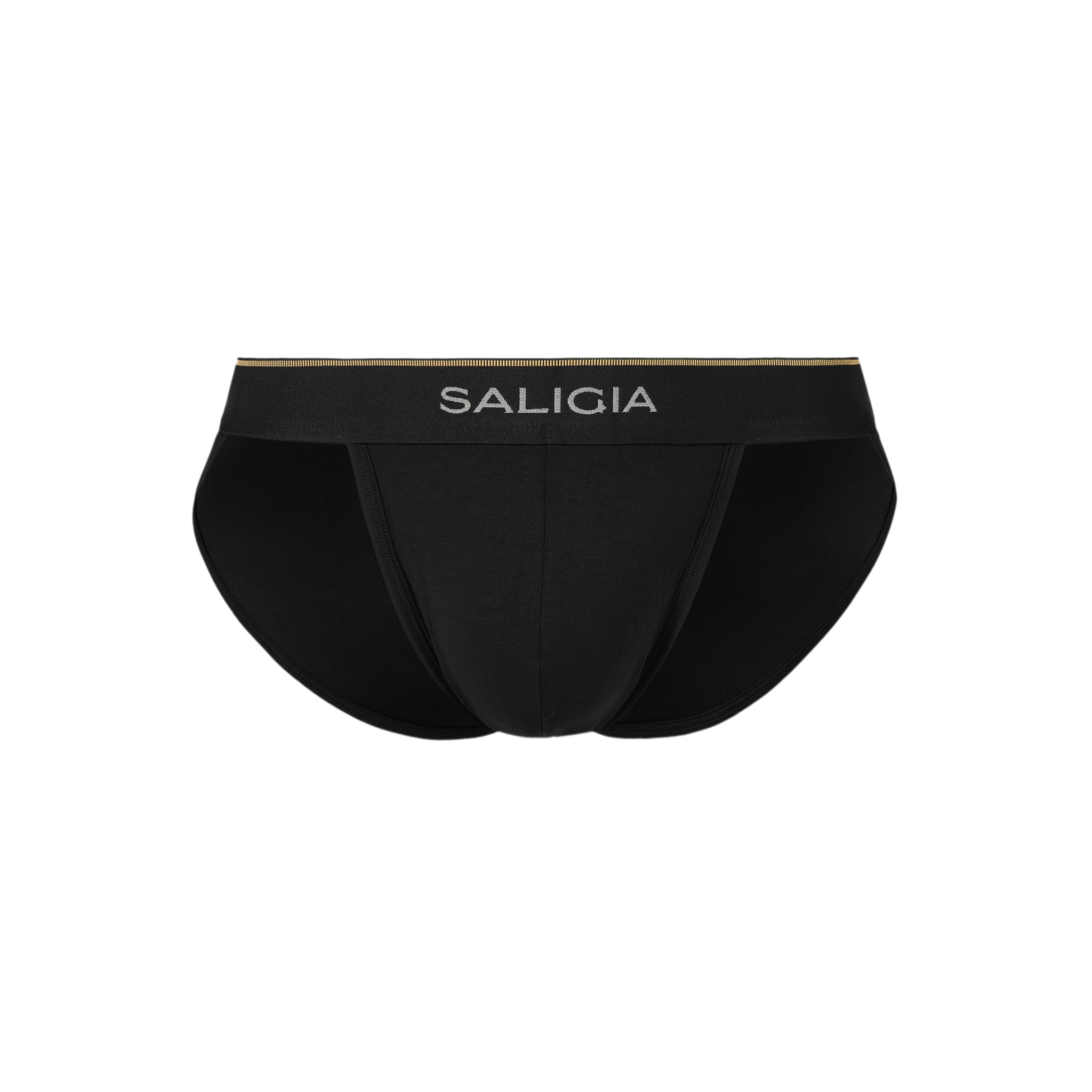 SALIGIA Black Greek Modal Column Sport Brief - BANG & STRIKE (view 9)