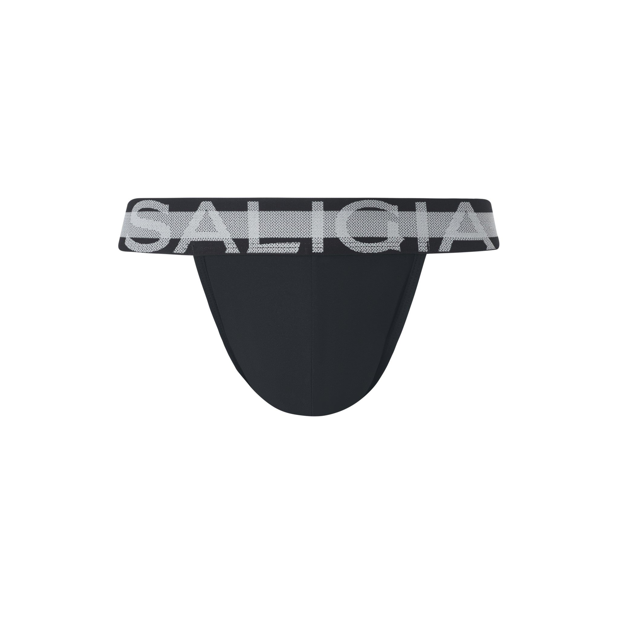 SALIGIA Black Nylon Anaerobic Club Jockstrap - BANG & STRIKE (view 3)