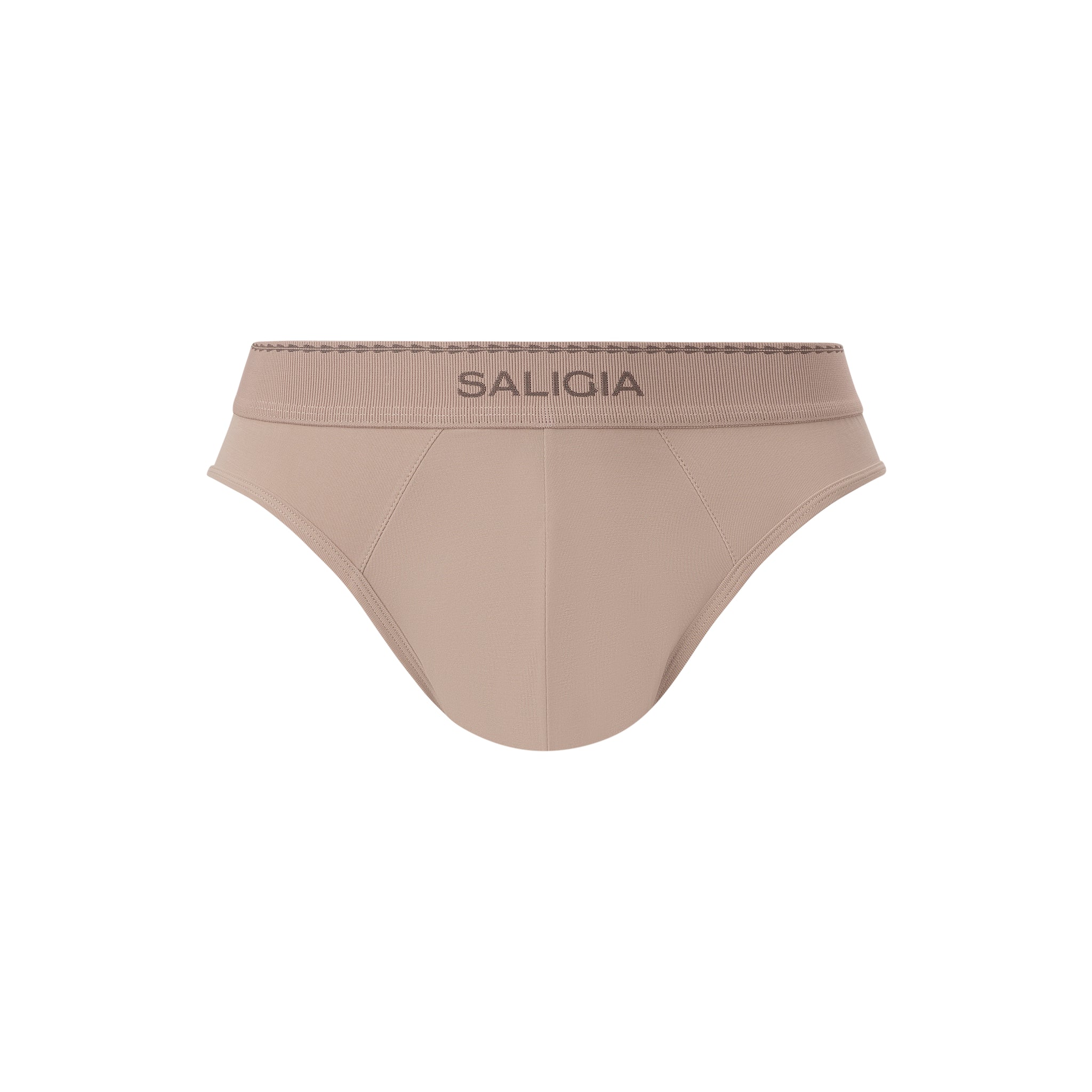 SALIGIA Brown Greek Lyocell Acanthus Brief - BANG & STRIKE (view 4)