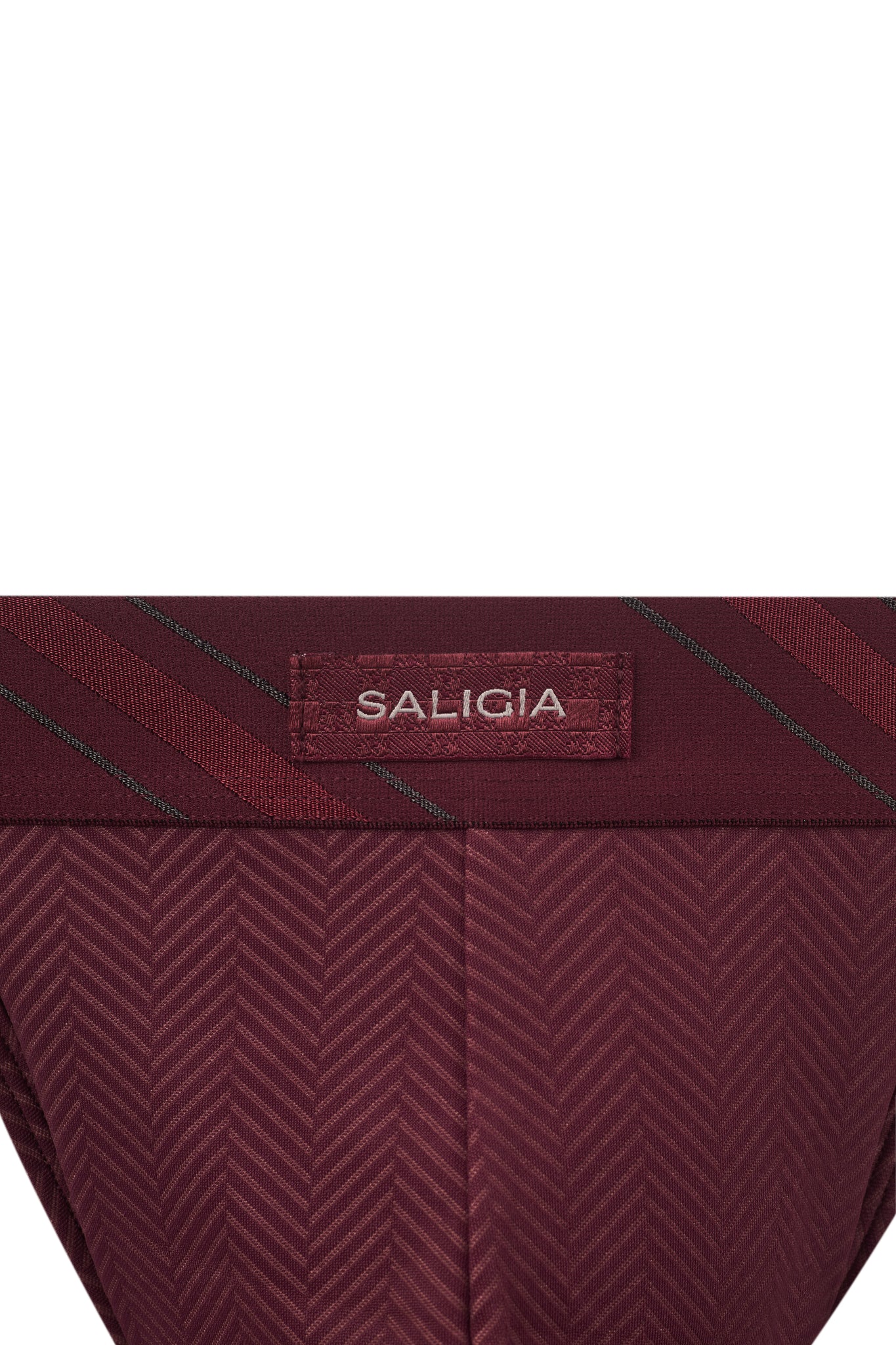 SALIGIA Burgundy Axis Concerto Sport Brief - BANG & STRIKE (view 4)