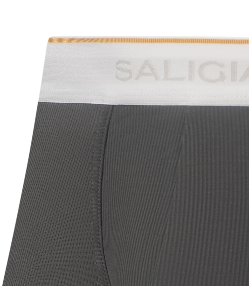 SALIGIA Soft TENCEL Grey Ribbed Trunk - BANG & STRIKE (view 5)