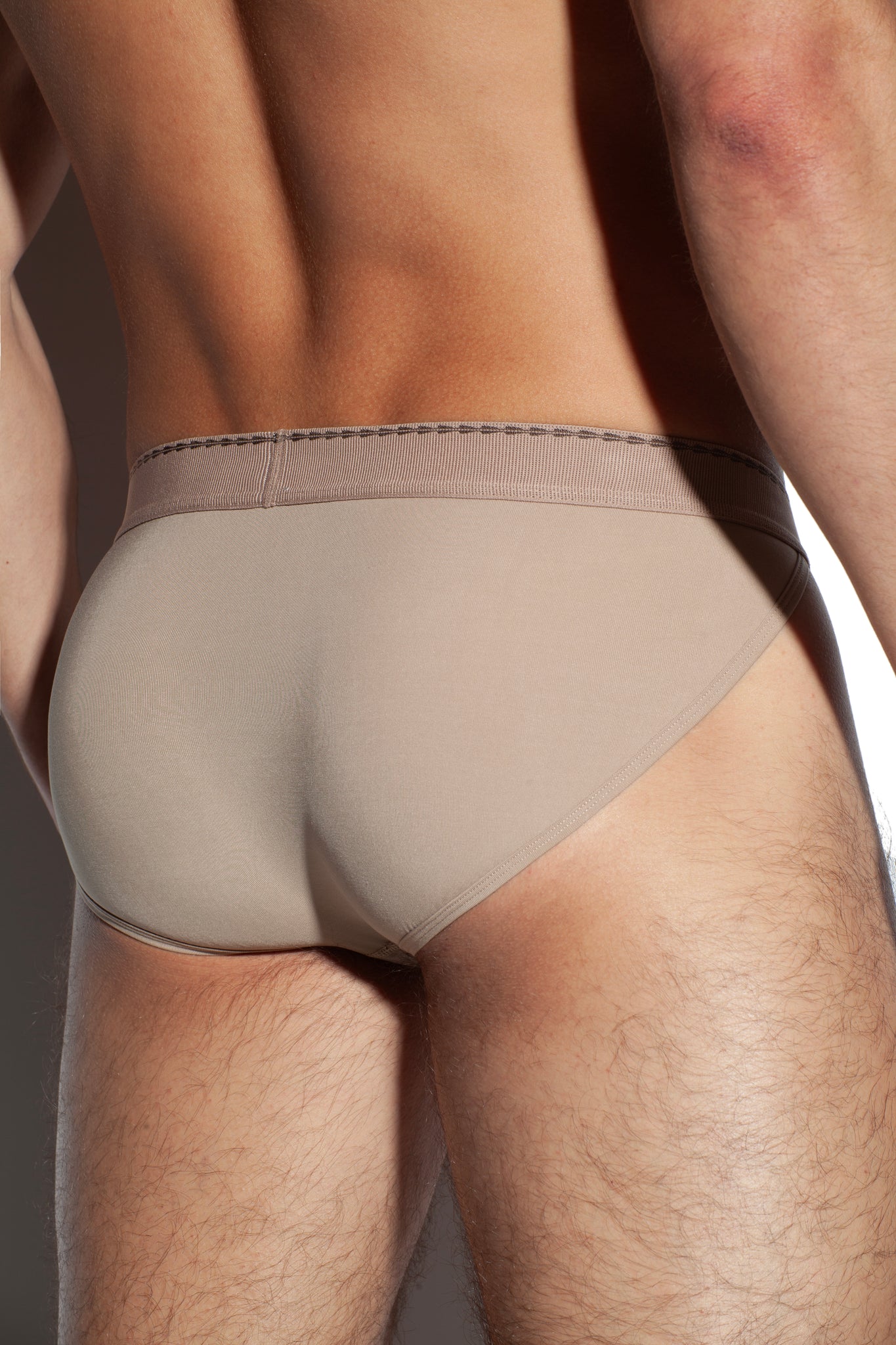SALIGIA Brown Greek Lyocell Acanthus Sport Brief - BANG & STRIKE (view 6)