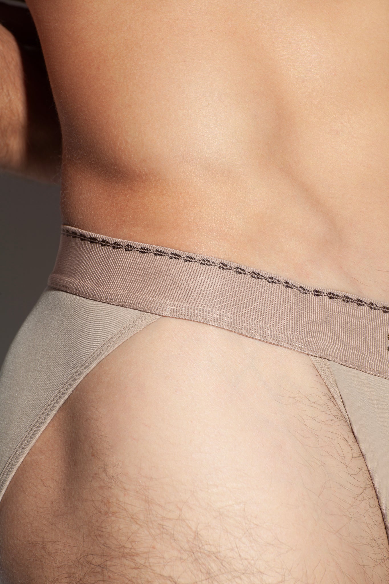 SALIGIA Brown Greek Lyocell Acanthus Sport Brief - BANG & STRIKE (view 8)