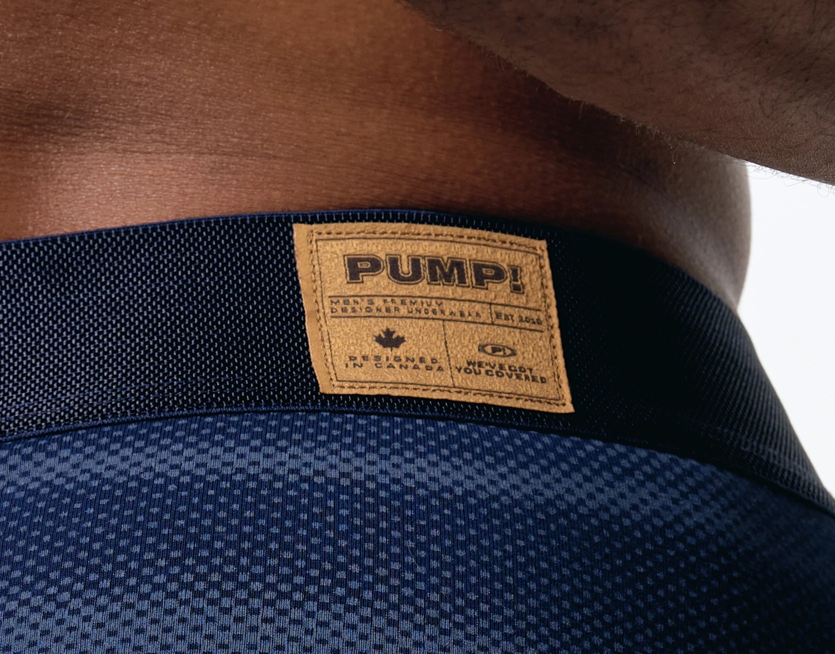PUMP! Washed Denim Indigo Blue Brief - BANG & STRIKE (view 5)