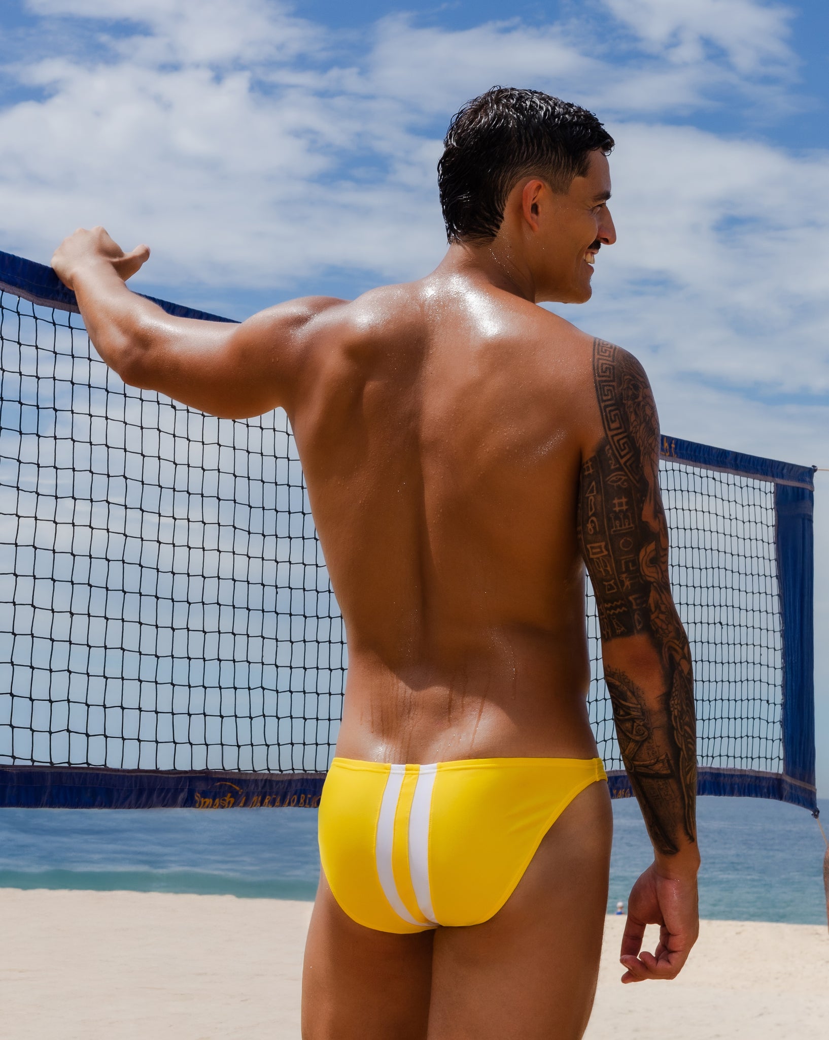 Modus Vivendi Watersports Yellow Low Cut Swim Brief - BANG & STRIKE