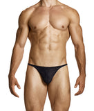 Modus Vivendi Charcoal Abstract Net Thong and Brief Set - BANG & STRIKE (view 8)
