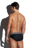 SALIGIA Black Nylon Anaerobic Club Brief - BANG & STRIKE (view 3)