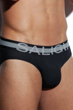 SALIGIA Black Nylon Anaerobic Club Brief - BANG & STRIKE (view 4)