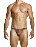 Modus Vivendi Brown Abstract Net Low Cut Brief - BANG & STRIKE (view 2)