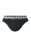 SALIGIA Black Nylon Anaerobic Club Brief - BANG & STRIKE (view 9)