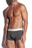 SALIGIA Soft TENCEL Grey Ribbed Trunk - BANG & STRIKE (view 2)