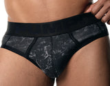 PUMP! Washed Denim Black Brief - BANG & STRIKE (view 6)