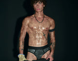 PUMP! Washed Denim Black Brief - BANG & STRIKE
