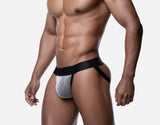 PUMP! Washed Denim Bleach Jockstrap - BANG & STRIKE (view 2)