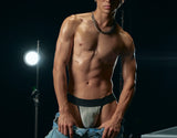 PUMP! Washed Denim Bleach Jockstrap - BANG & STRIKE (view 9)