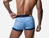 PUMP! Washed Denim Bubble Blue Boxer - BANG & STRIKE (view 4)