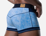 PUMP! Washed Denim Bubble Blue Boxer - BANG & STRIKE (view 5)