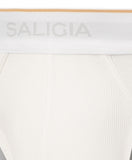SALIGIA Soft TENCEL White Ribbed Brief - BANG & STRIKE (view 4)
