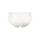 SALIGIA Soft TENCEL White Ribbed Brief - BANG & STRIKE (view 5)