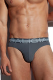 SALIGIA Grey Nylon Anaerobic Club Brief - BANG & STRIKE (view 6)