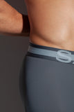 SALIGIA Grey Nylon Anaerobic Club Trunk - BANG & STRIKE (view 5)
