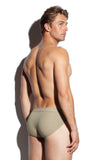 SALIGIA Khaki Greek 140s Cotton Olive Sport Brief - BANG & STRIKE (view 3)