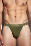 SALIGIA Green Greek 140s Cotton Olive Sport Brief - BANG & STRIKE (view 6)