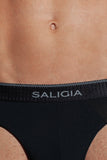 SALIGIA Black Greek Modal Wheat Brief - BANG & STRIKE (view 7)