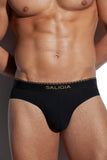 SALIGIA Black Greek Modal Laurel Brief - BANG & STRIKE (view 4)