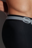 SALIGIA Black Nylon Anaerobic Club Trunk - BANG & STRIKE (view 5)