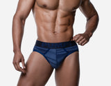 PUMP! Washed Denim Indigo Blue Brief - BANG & STRIKE (view 2)