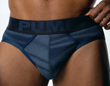 PUMP! Washed Denim Indigo Blue Brief - BANG & STRIKE (view 6)