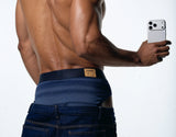 PUMP! Washed Denim Indigo Blue Brief - BANG & STRIKE (view 7)