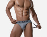 PUMP! Grey Rib JockStrap - BANG & STRIKE (view 2)