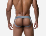 PUMP! Grey Rib JockStrap - BANG & STRIKE (view 4)