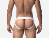 PUMP! Whisper White Jock Strap - BANG & STRIKE (view 3)