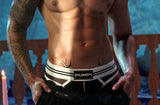 PUMP! Sail Cotton and Mesh Thong