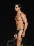 Modus Vivendi Prince Albert Black Low Cut Swim Brief - BANG & STRIKE (view 2)