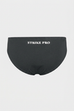 STRIKE PRO Core Cotton Slip Brief in Graphite grey, back product shot