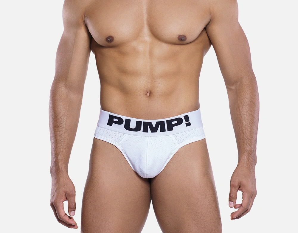 Pump underwear white mens thong